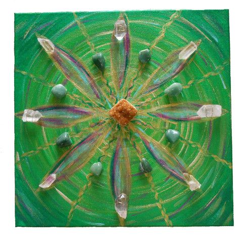 Crystal Grid Painting for Prosperity 
